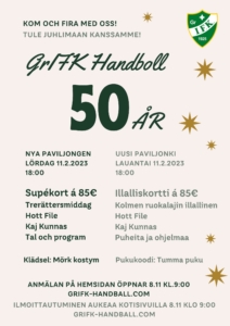 11.2 GrIFK Käsipallo 50-vuotisjuhlat